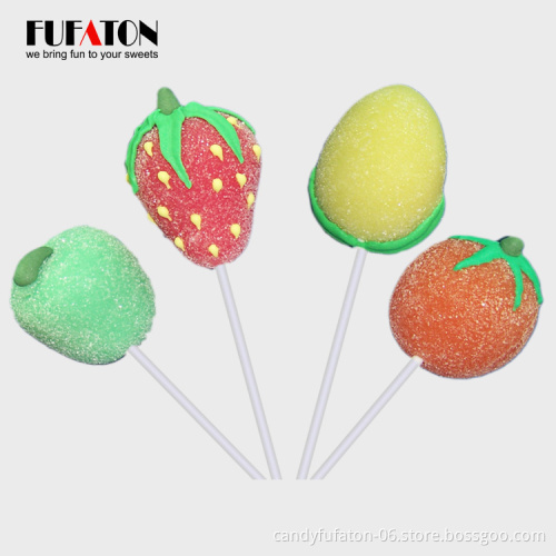 Creative Fruit Flavor jelly candy lollipop